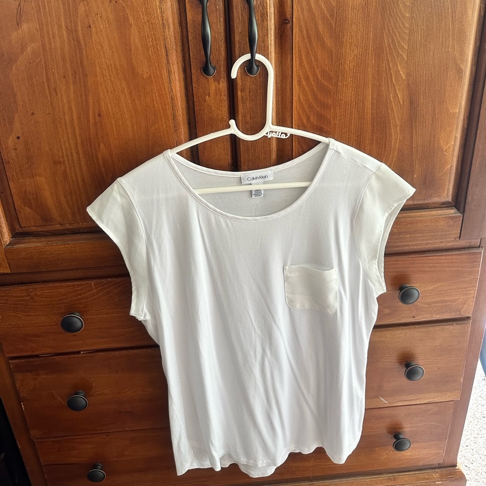 White Calvin Klein Top